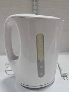 lot 351 image: White Electric Kettle with Water Level Indicator, Pre-owned