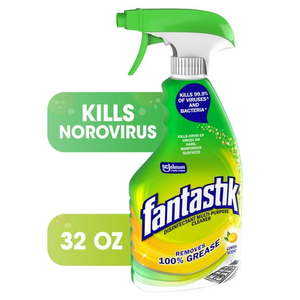 lot 357 image: Fantastik All-Purpose Cleaner  Lemon Scent  32 Ounce Trigger Bottle