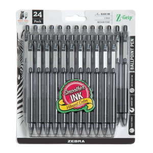 lot 368 image: Z-Grip Retractable Ballpoint 1.0mm Black 24pk