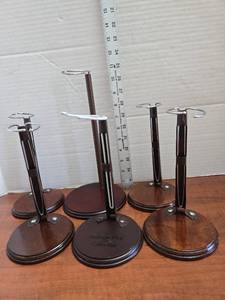 lot 383 image: (6) Heritage Collection Wooden Doll Stands