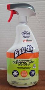 lot 415 image: Fantastik SC Johnson Professional Disinfectant Degreaser  Fresh Scent  32 Oz