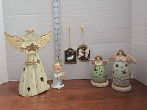 lot 428 image: Christmas Angel Decoration Collection with Ornaments. Pre-owned