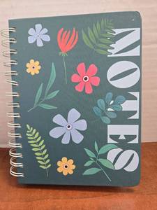 lot 444 image: U-Style Floral Pattern Spiral Bound Journal Notebook 6 x 8