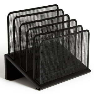 lot 458 image: Staples TRU RED 5 Compartment Wire Mesh File Organizer TR57554-CC Retail $27.29