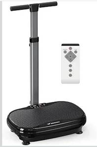 lot 9016 image: MERACH Vibration Plate Exercise Machine, Vibration Plate for Lymphatic Drainage Weight Loss, Vibrating Plate Exercise Machine with Handrails, Exercise Equipment for Women Men Home