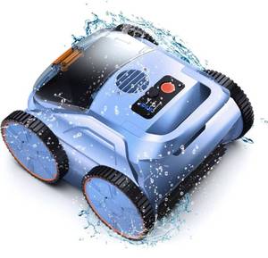 Robotic Pool Vacuum, Pool Cleaner for Inground Pools, Smart Navigation, Floor/Wall/Waterline Cleaning, 150 Mins Runtime for Pool Up to 2000 Sq.ft