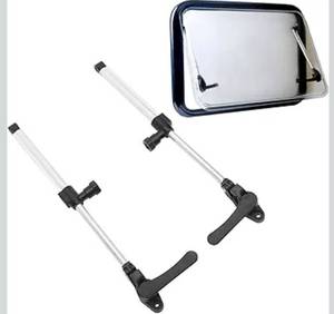 lot 9025 image: RV Window Support Rod, Aluminum Alloy 335mm13.19in Telescopic Lift Support Struts for RV Motorhome Trailer Caravan, 1 Pair RV Window Lid Support Rod with Safety