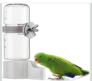 lot 9040 image: 4 pcs Bird Feeder Water Dispenser, Bird Feeder and Drinker Set, Automatic Parrot Feeders for Cage, Hanging Parrot Food Bowl, Birds Cage Accessories for Hamsters,Pigeons,Parrot