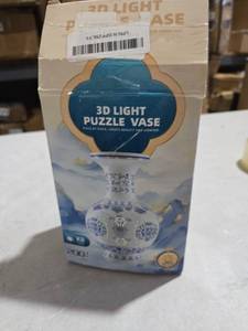 lot 9048 image: 3D Puzzle Vases for Flowers, Arts and Crafts Hand-Assembled Vases for Adults, Building Block Decor Housewarning Gifts for Women & Men (Vase D)