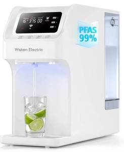 lot 9076 image: Waken Electric C11S Reverse Osmosis Water Filtration System Countertop 180oz Water Tank 41 Pure to Drain 8 Stage RO Filter No Installation for Home Apartment Condo RV