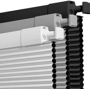 lot 9090 image: No Drill No Tools Blackout Cellular Shades for Indoor Windows Cordless Pull Down Honeycomb Blinds Thermal Insulated Noise Reduction Cellular Blinds,Blackout-White,36 W x 48 H