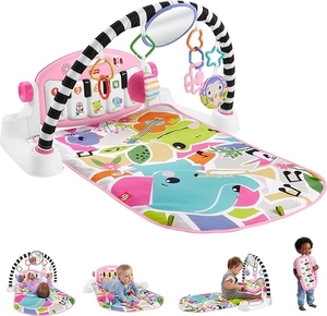 lot 9113 image: GLOW AND GROW KICK & PLAY PIANO GYM PINK