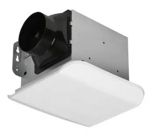 lot 9116 image: Project Source 2-Sone 70-CFM White Bathroom Ventilator Fan