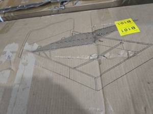 lot 9145 image: Queen Bed Frame WHeadboard