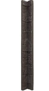 lot 9154 image: Universal Inside Corner for EverStone Faux Stone Siding Panels, 3W x 3D x 48H, River Moss Color