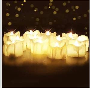 lot 9160 image: Homemory 12Pcs Timer Tea Lights, Flameless Flickering Auto Tea Lights Battery Operated, Auto-On 6 Hours and Off 18 Hours Everyday, Batteries Included, Long-Lasting, White Base, No Remote