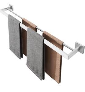lot 9179 image: Alise Double Towel Bar, 32 SUS304 Stainless Steel Towel Racks for Bathroom, Long Bathroom Towel Rack Wall Mounted, Heavy Duty Towel Holder, Brushed Nickel