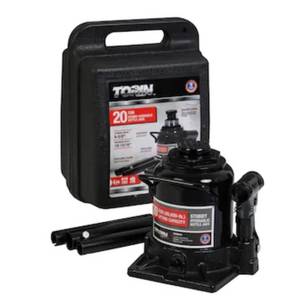 lot 9180 image: Torin Black 20-Ton Steel Hydraulic Bottle jack