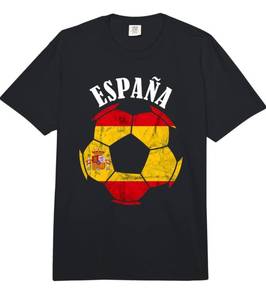 lot 9234 image: Espana Spain Flag Spain Soccer Player Spanish Pride Espanol Comfort Colors Adult Heavyweight T-Shirt Small