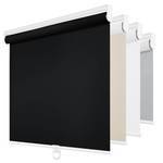 lot 24667 image: ChrisDowa Cordless Blackout Roller Shades for Windows, Thermal Insulated UV Protection Pull Down Shades, Total Blackout Window Blinds for Home, Office, Bedroom, Door (34 W x 72 H, Black)