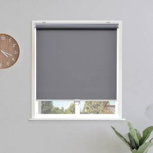 lot 24705 image: Sunoff Blackout Roller Shades Blinds Cordless for Windows Pull Down Room Darkening Door Blinds with Thermal Insulated Easy to Install for Living Room,Bedroom,Home,Office Bathroom Grey 23 W x 72 H