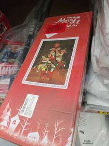 lot 24711 image: Desktop Christmas Tree, 19.7-inch Artificial Mini Christmas Decoration Tree, The Perfect Christmas Decoration for Table, Desk and Counter (Red)