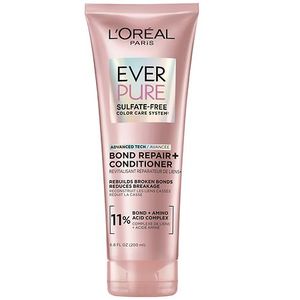 lot 4705 image: LOreal Paris EverPure Sulfate Free Bond Repair Color Care Conditioner - 6.8 fl oz Strengthening, Vegan, Daily Use - Retail $12