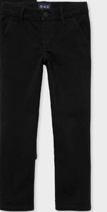 lot 4709 image: Girls Uniform Stretch Skinny Chino Pants 4T- black&nbsp
