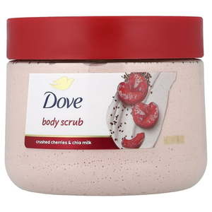 lot 4784 image: Dove Body Scrub  Crushed Cherries & Chia Milk  15 oz (425 g) - Retail $10