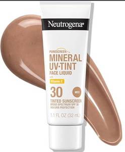 lot 4850 image: Neutrogena Purescreen Mineral UV Tint Face Liquid SPF 30 - Retail $8