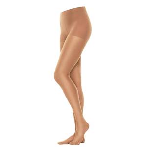 lot 4859 image: Hanes Perfect Nudes Pantyhose for Flawless Finish, Control Top, Ultra Sheer, Sheer Toe, Caramel, Size Large (Pack of 1) - Retail $15
