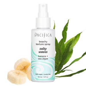 lot 4860 image: Pacifica Salty Waves Sea Salt Texturizing Spray, Coconut Scent 4oz Beachy Waves Hair Spray for Tousled Texture &amp Volume, Surf Salt Spray with Coconut &amp Sea Algae, Lightweight, Vegan - Retail $24