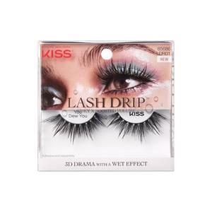 lot 4861 image: KISS Lash Drip, False Eyelashes, You Dew You, 14mm, Includes 1 Pair Of Lash, Easy to Apply, Reusable Lash Clusters - Retail $3