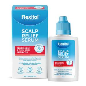 lot 4890 image: Flexitol Scalp Relief Serum for Itchy Scalp with 2% Colloidal Oatmeal, 2 Ounce, FSA Eligible - Retail $10