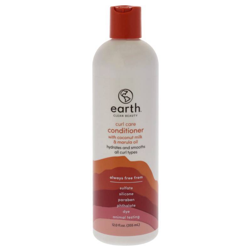 lot 16598 image: earth Clean Beauty Curl Care Conditioner  with Coconut Milk and Marula Oil  for All Curl Types  12 fl oz. - Retail $19