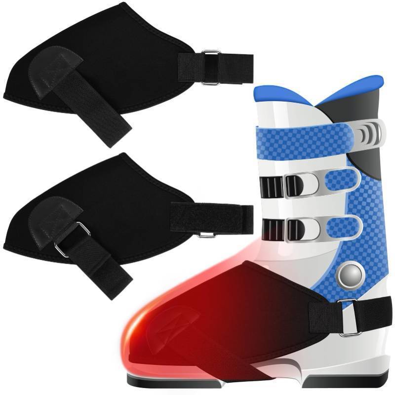 lot 36408 image: 2 Pairs - Ski Boot Covers, Ski Boot Covers for Warmth, Ski Boot Warmer, Ski Boot Cover for Keep Your Feet Dry and Warm, Winter Sport Accessory, Ski Present, Skiing Accessories for Skiers - Retail $5