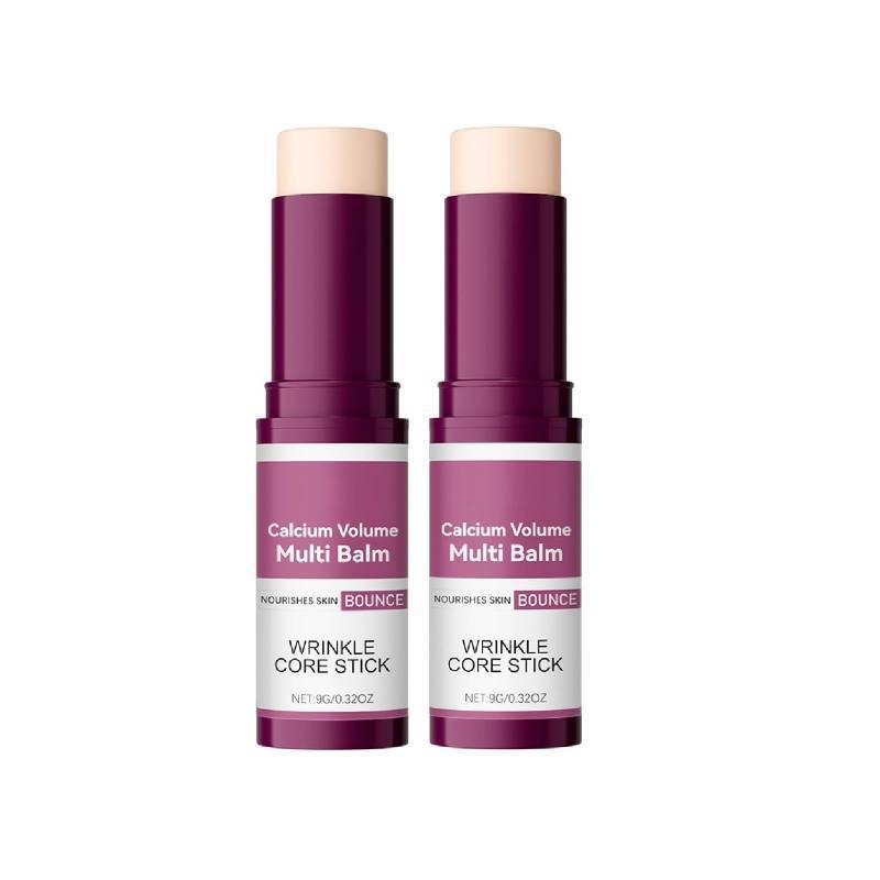 lot 45296 image: 2 Pcs Calcium Multi Balm, Anti-aging Firming & Sagging Wrinkle Care Collagen Calcium Multi Stick. - Retail $14