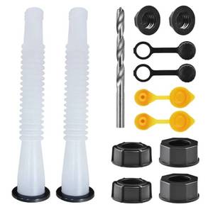 lot 62943 image: Gas Can Spout Replacement Kit, Gas Can Nozzle Replacement (2 Kit-White) All gaskets are installed and ready to use upon receipt. For 12510 gallon gas can. Easy and convenient to use - Retail $10