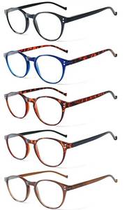 lot 62944 image: 5 Pairs Reading Glasses - Standard Fit Spring Hinge Readers Glasses for Men and Women (5Color, 4.5, x) - Retail $16