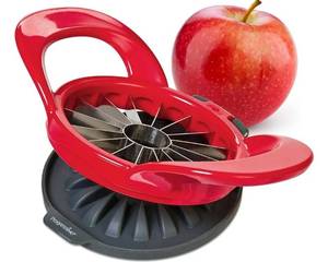 lot 62949 image: Dishwasher Safe Apple Slicer and Corer �� 16-Slice Thin Apple Cutter with Safety Cover - Retail $16