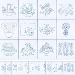 lot 62967 image: 12 Pcs Mexican Embroidery Napkins Servilletas para Bordar a Mano Reusable Washable Mexican Napkin for Assorted Design DIY Stamped Cross-Stitch Embroidery Events Gifts Decor Gifting (Classic) - Retail $29