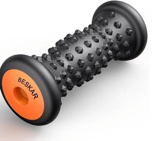 lot 62971 image: Foot Massager Roller for Plantar Fasciitis Relief, Portable, Deep Tissue Muscle Massage, Foot Arch and Heel Pain, Reflexology Tool - Retail $10