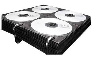 lot 63002 image: CD Insert Pages, 3 Hole Punched, 10 x 10.875 Inches, 8 CDsPage, 50 PagesPack - Retail $26