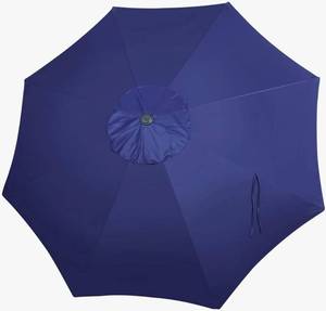 lot 63005 image: 9ft Patio Umbrella Replacement Canopy, Market Umbrella Top, Outdoor Table Umbrella Canopy for 8 Ribs, Canopy Only - Retail $27