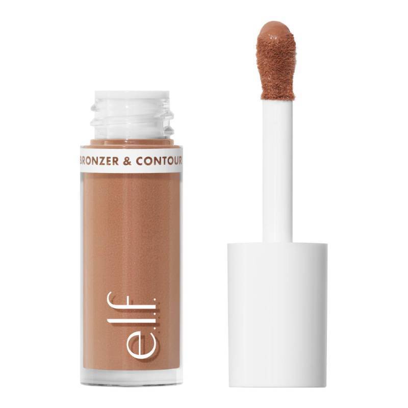 lot 29790 image: e.l.f. Camo Liquid Bronzer & Contour, Silky Pigmented Formula, Long-Lasting Glow for A Sun-Kissed, Sculpted Finish, Vegan & Cruelty-Free, 2 FairLight - Retail $8