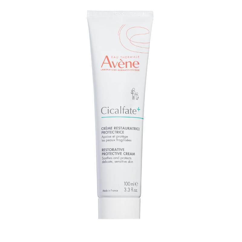lot 29695 image: Avene Cicalfate Restorative Protective Cream, Face Moisturizer, face cream for sensitive skin, helps restore skin barrier, restorative cream, safe for infants, children and adults, 3.3 Fl Oz - Retail $40