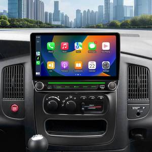 lot 17038 image: Car Radio for Dodge Ram 1500 2500 3500 2002 2003 2004 2005, 10.1 inch Touchscreen Wireless Carplay & Android Auto Stereo Upgraded with Bluetooth 5.0 GPS Navigation SWC WiFi FM DSP Backup Camera - Retail $200