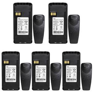 lot 17044 image: Teseko 5-Pack PMNN4476A PMNN4476 PMNN4080 CP185 Two-Way Radio Battery 7.4V 2600mAh Li-ion Replacement for Motorola CP100D XIR C1200 CP1200 CP1300 CP1600 CP1660 CP476 EP350 Talkabout RadiosBelt Clip - Retail $136