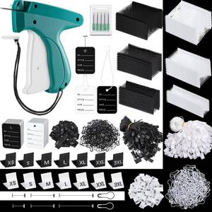 lot 32851 image: Chumia 3576 Pcs Tagging Guns for Clothes Labels Attacher Stitch Guns for Clothing with 3000 Barbs, 5 Needles and 100 Price Tags, Sewing Kit for Retail Stores, Garage Yard Sales(Black, White) - Retail $22
