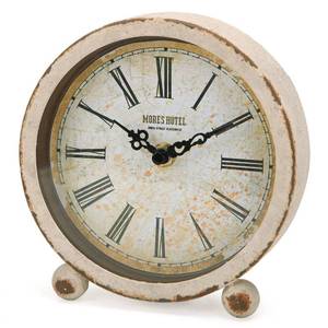 lot 32884 image: NIKKY HOME Vintage Table Clock, Metal Desk Clocks Retro Non-Ticking Clock Antique Non-Alarm Desk Clocks for Bedroom Living Room Indoor for Home Decor - Retail $33